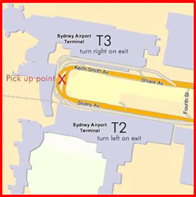 Domestic Terminal Map - PIck up point