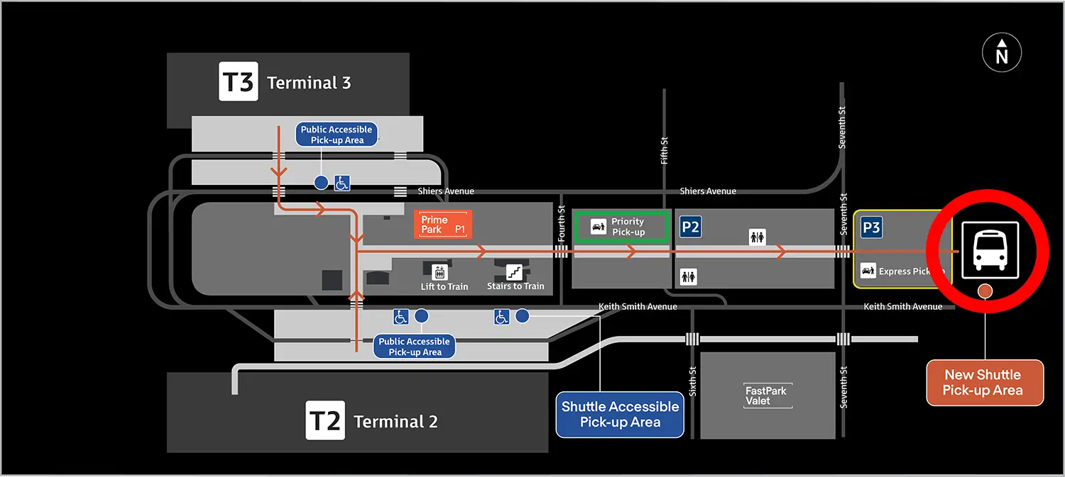 Domestic Sydney Super Shuttle Map
