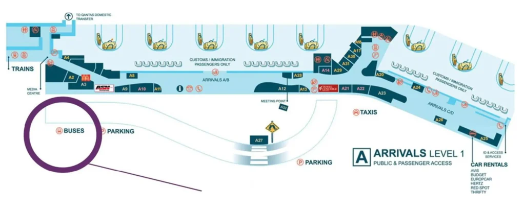 Sydney International Airport Map